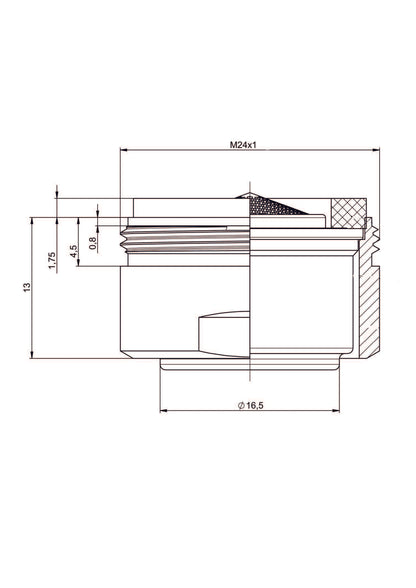 DEANTE Aerator flow reducing - 3 l/min // Chrome // ABAZ4PPS3 