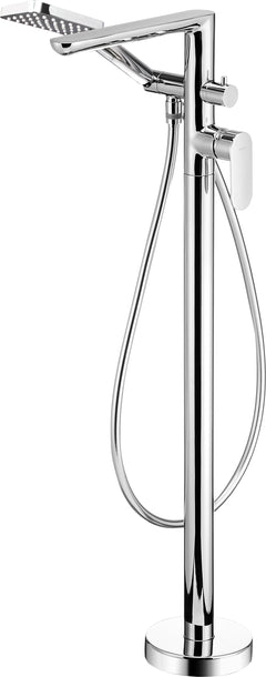 DEANTE Alpinia Freestanding Bath Mixer Tap with Shower Set // Chrome // BGA-017M 