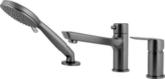 DEANTE Arnika 3-hole bath mixer with shower set // Titanium // BQA-D13M