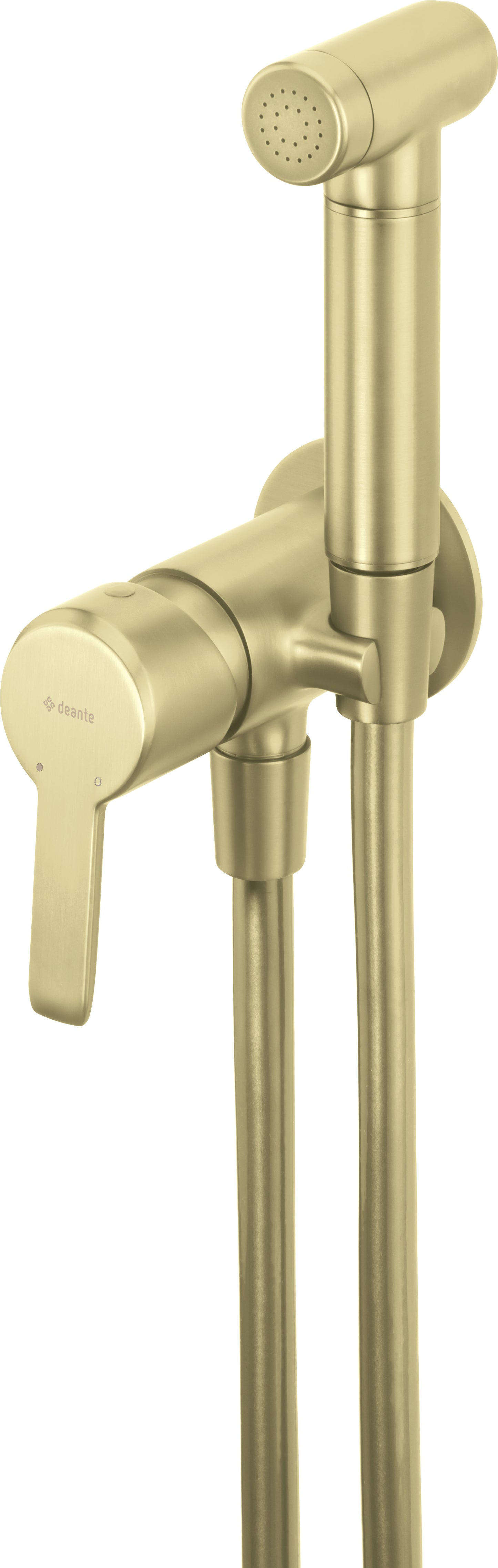 DEANTE Arnika Bidet Armatur mit Bidetta-Handbrause // Gold gebürstet // BQA-R34M