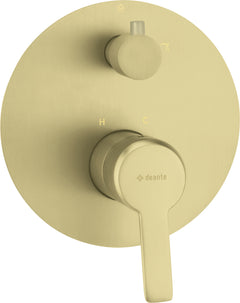 DEANTE Arnika shower mixer with diverter valve concealed // brushed gold // BQA-R44P 