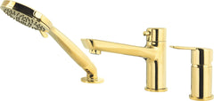 DEANTE Arnika 3-hole bath mixer with shower set // Gold // BQA-Z13M