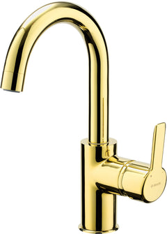 DEANTE Arnika wash basin mixer U-shaped spout // Gold // BQA-Z24M 