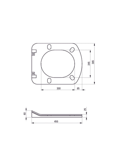 ASIENTO DE INODORO SLIM CON CIERRE SUAVE PARA ANEMON ZERO BLANCO