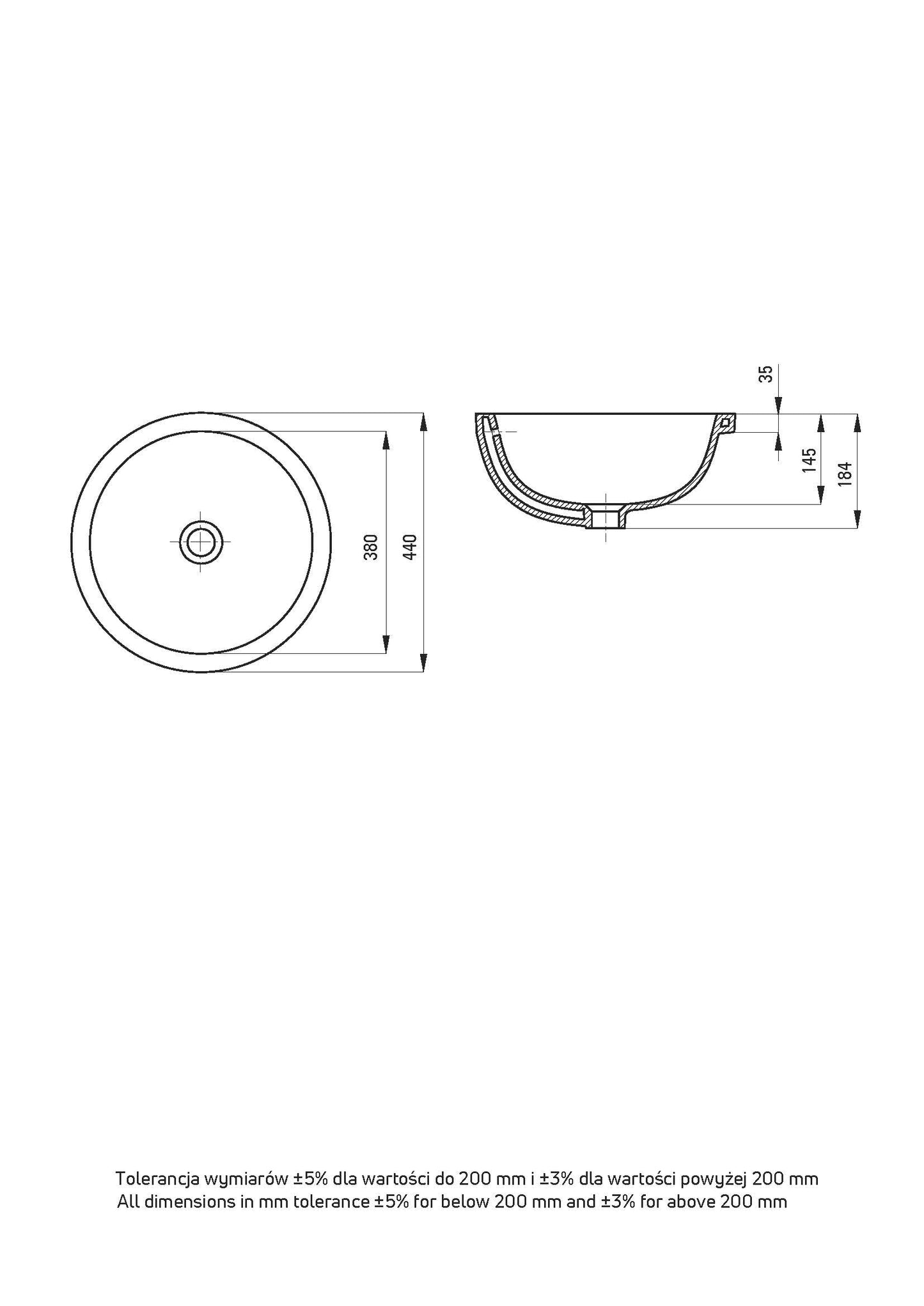 Lavabo cerámico DEANTE Alpinia para bajo encimera // Blanco // CGA-6U3U 