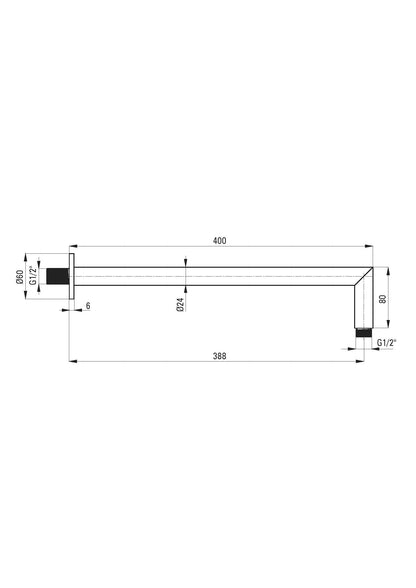 DEANTE Alpinia Duschset Unterputz mit Mischbatterie-BOX // Chrom // BXYZ0GAM