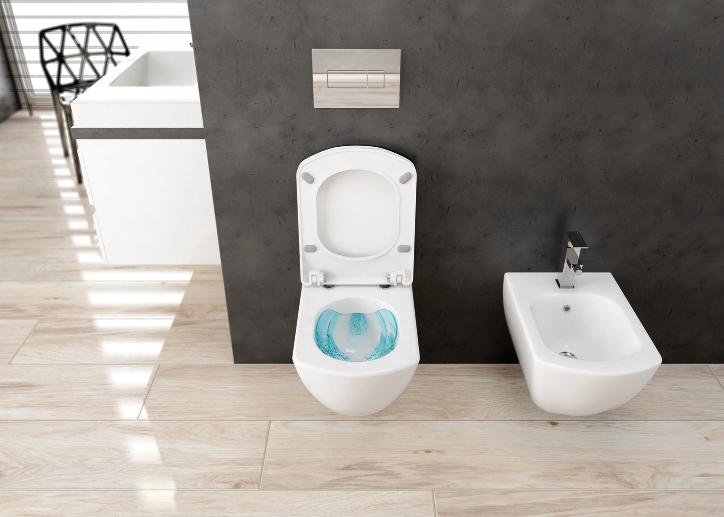 BIDET ANEMON, BLANCO, PARA MONTAR EN LA PARED