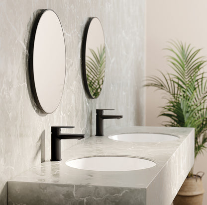 Lavabo cerámico DEANTE Alpinia para bajo encimera // Blanco // CGA-6U3U 