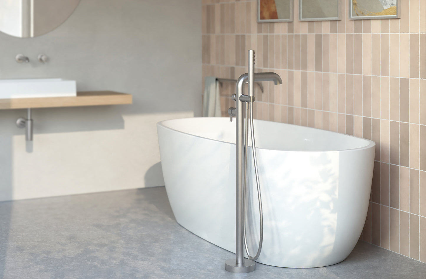 DEANTE Alpinia Freistehende Badewanne Oval - 170 cm // Weiß // KDU-017W