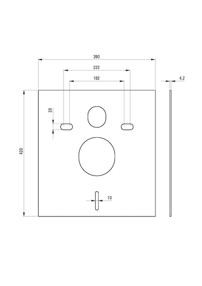 DEANTE Anemon Unterputz-WC-Set 6-in-1 // Weiß-Titanium // CDZT6ZPW